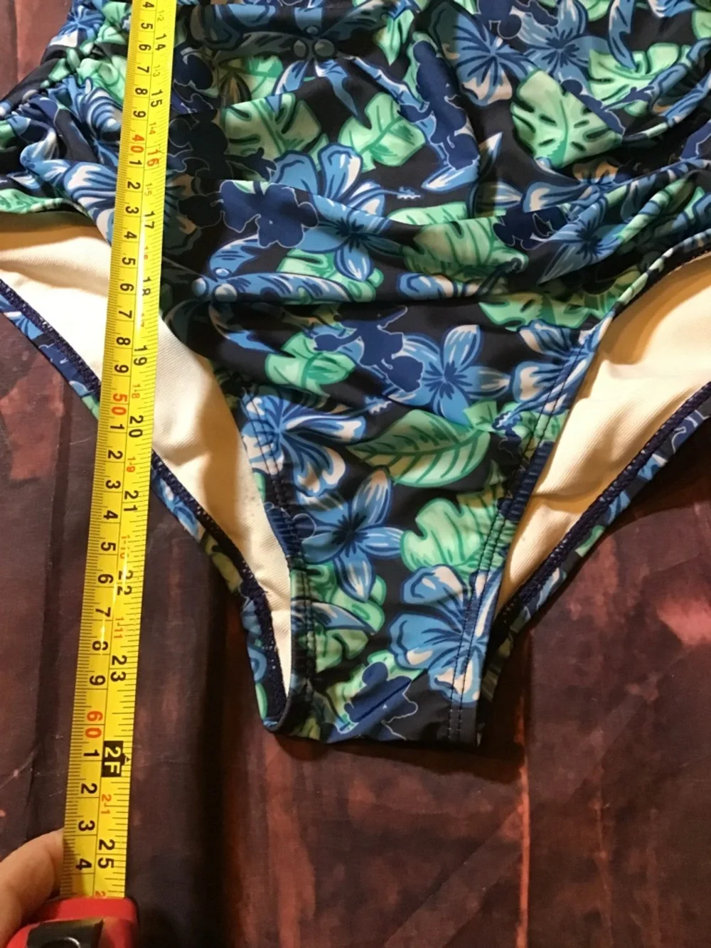 Disney parks summer fun one piece adult floral Mickey Mouse size medium - Picture 2 of 9